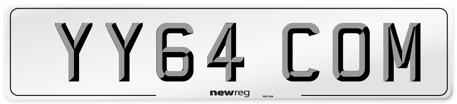 YY64 COM Number Plate from New Reg